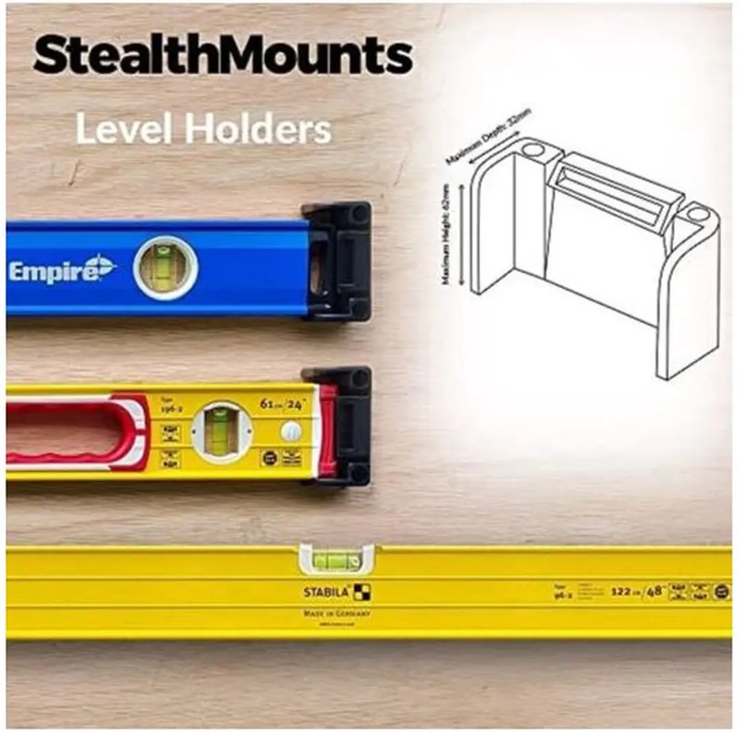 Stealthmounts Universele Waterpassteunen - 2 Stuks - Zwart