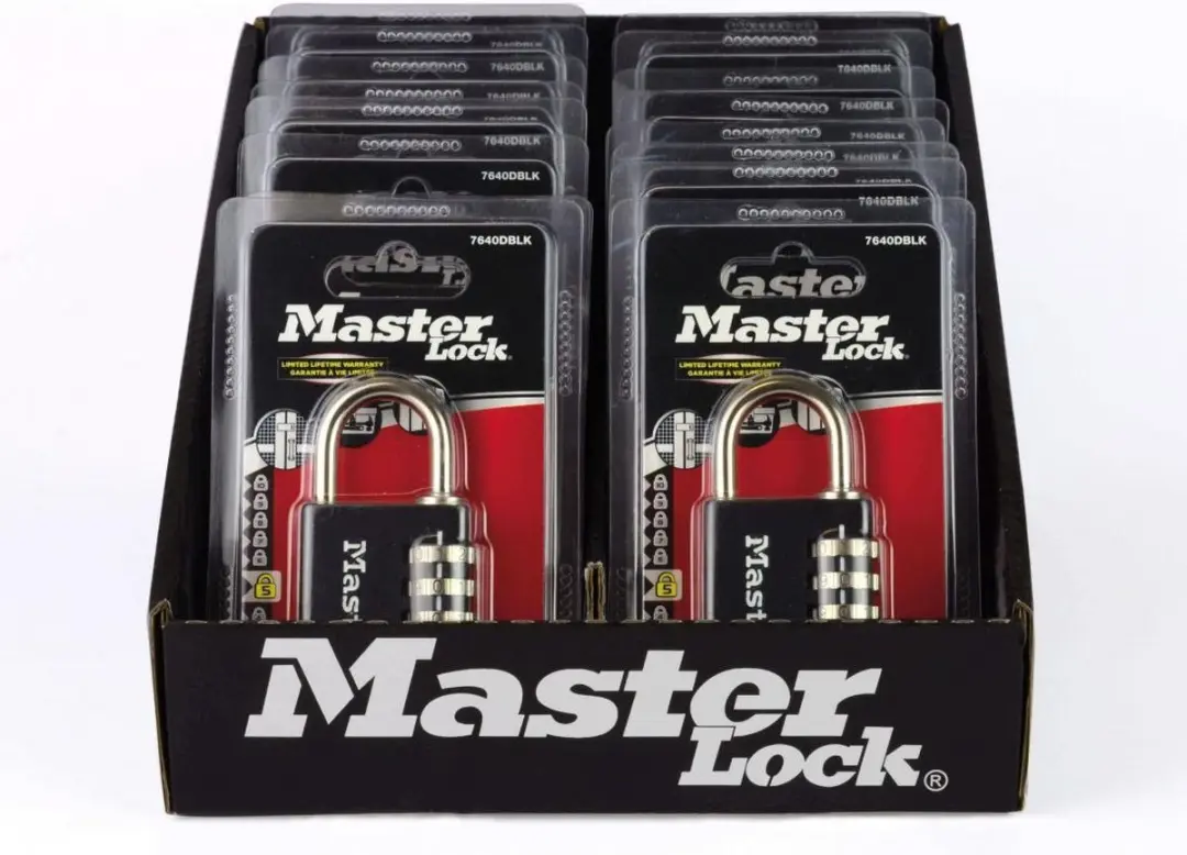 MasterLock Hangslot 7640EURDBLKLH - Zwart - 40mm - afbeelding 4 van 6