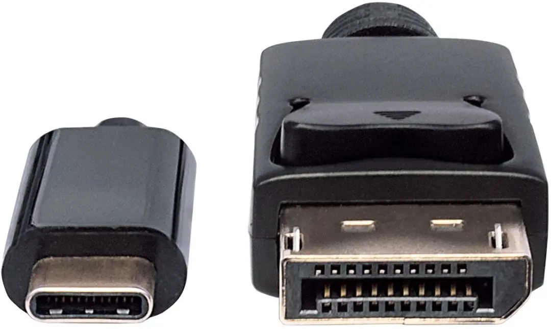 Manhattan 152471 USB-C naar DisplayPort Kabel 1m - Zwart - afbeelding 2 van 6