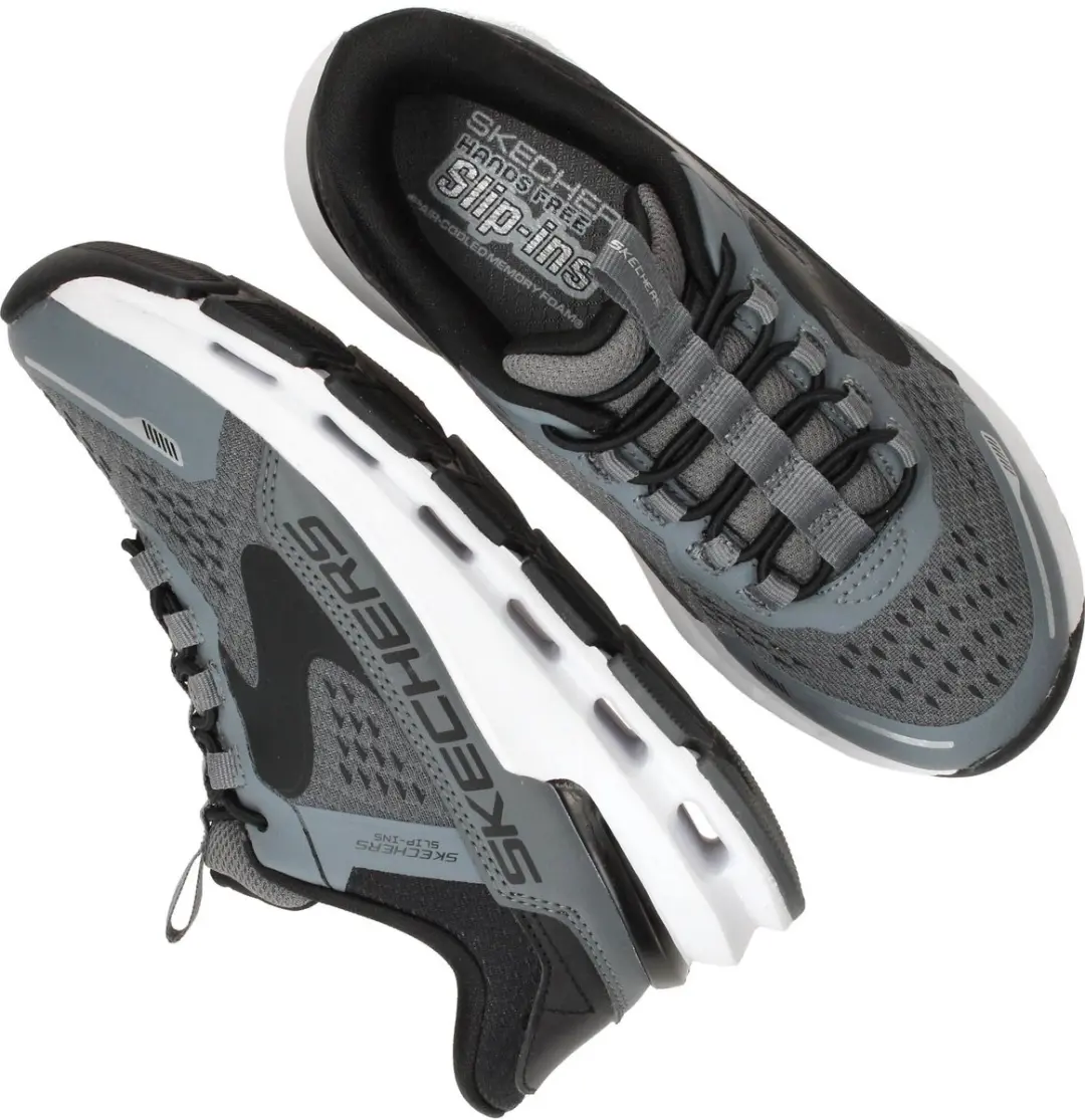 Skechers Glide Step Plus Vista-Lane Instappers 31 - Charcoal/Zwart
