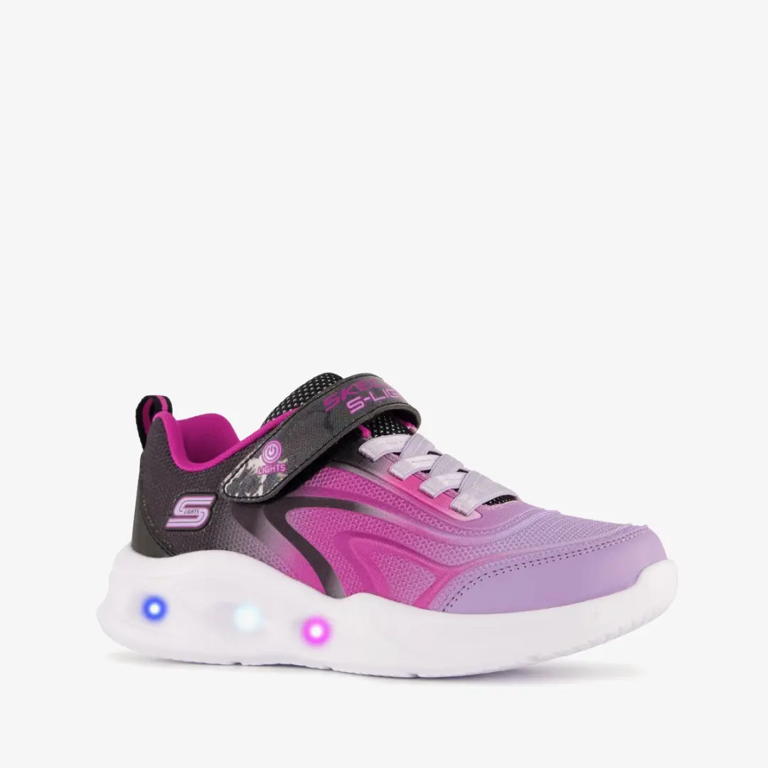 Skechers S-Lights: Sola Glow meisjes sneakers met lichtjes paars