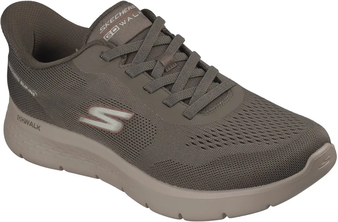 Skechers Heren Go Walk Flex Master Slip-On Sneaker 216924 DKTP bruin