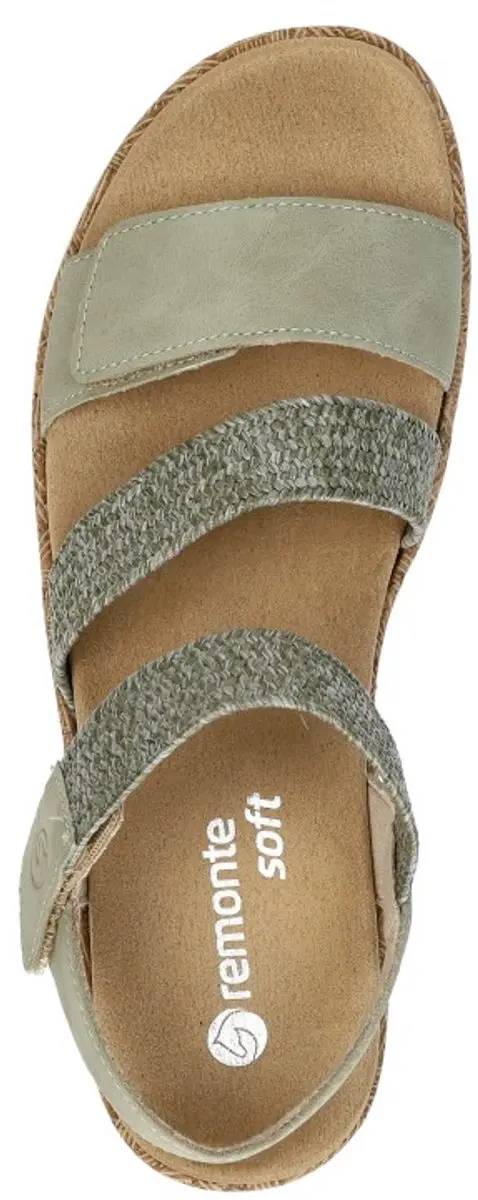 Remonte Plat Sandalen - Maat 37 - Groen