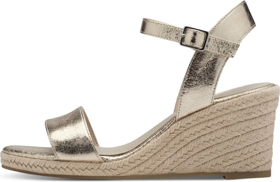 Tamaris Espadrilles met Hak - Goud - Maat 41