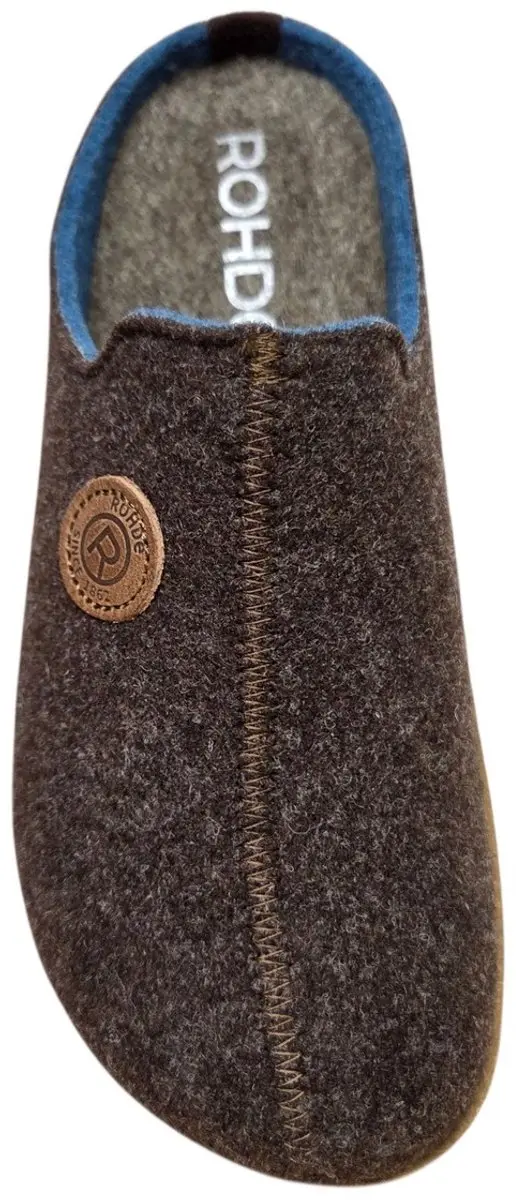 Rohde Foggia-D Pantoffels 43 - Bruin/Blauw