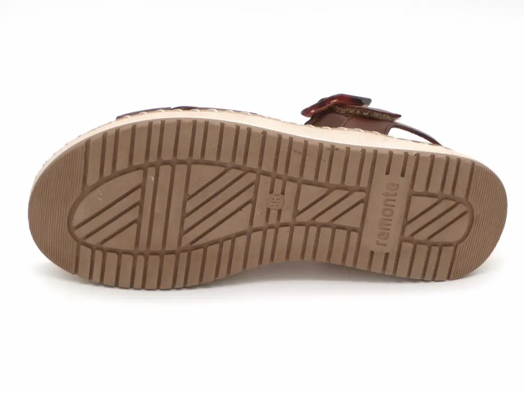Remonte D3J52-24 Sandalen Dames - Bruin Leer 37