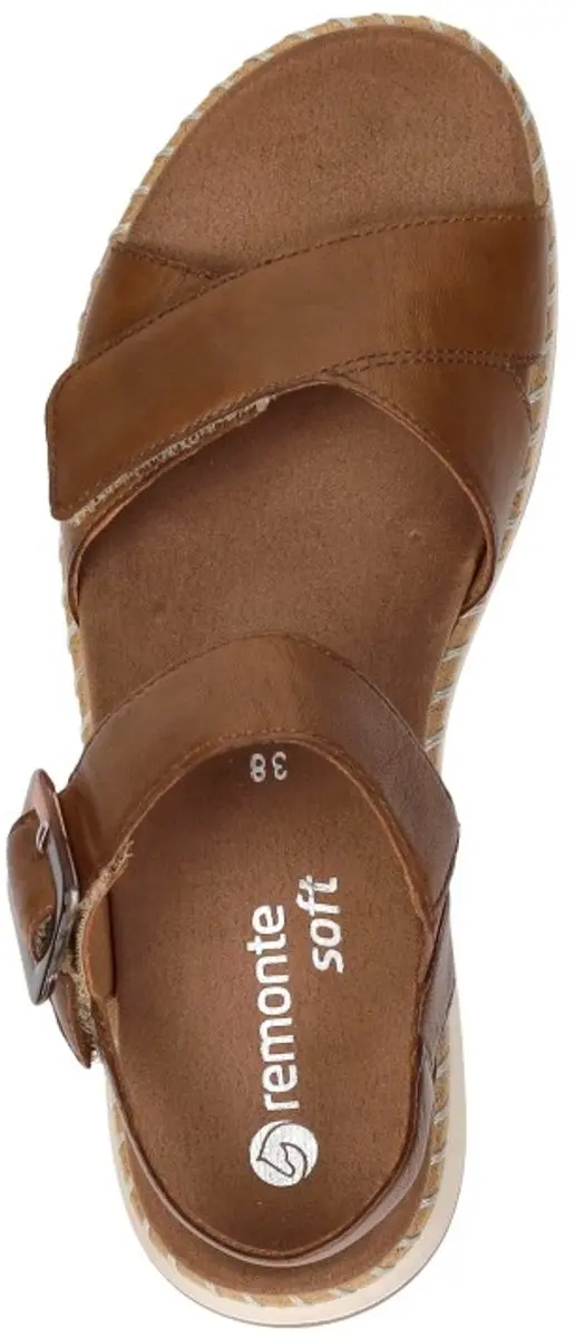 Remonte D3J52-24 Sandalen Dames - Bruin Leer 37