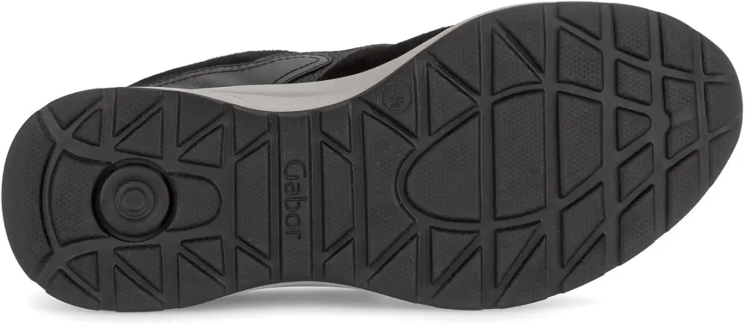 Gabor Dames Sneakers 76.598 - 39 - Zwart