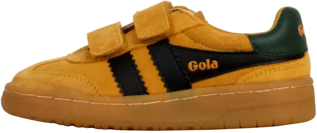 Gola Viper Strap Kindertrainers 31 - Sun/Black/Evergreen/Gum