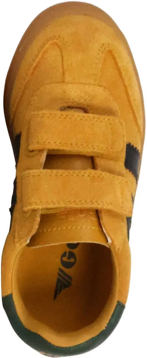 Gola Viper Strap Kindertrainers 31 - Sun/Black/Evergreen/Gum