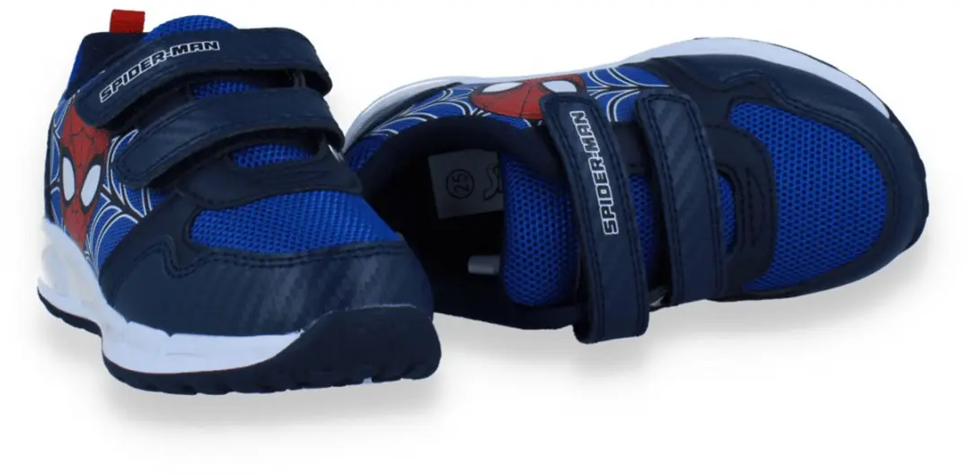 Spider-Man Jongens Sneakers met Lichtjes - Blauw 26 - afbeelding 5 van 5
