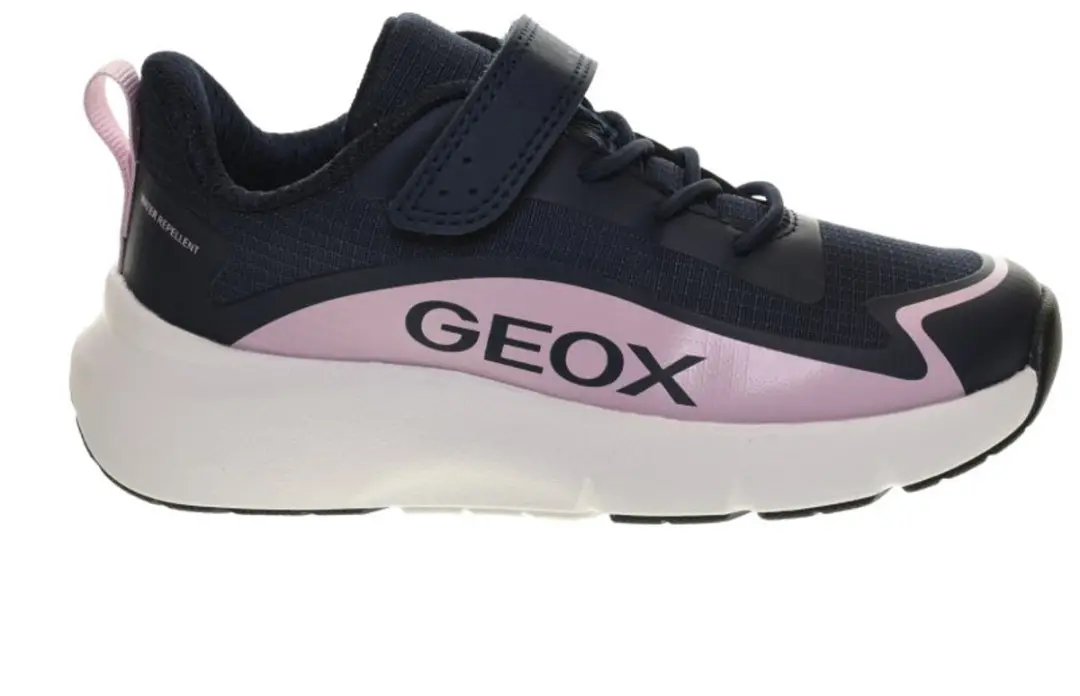 Blauw Pink Meisjessneakers Geox maat 30