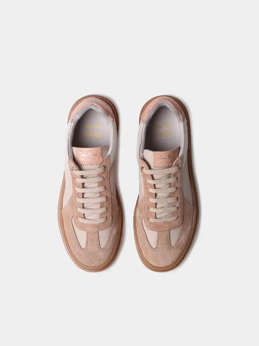 Leren sneakers voor dames met dierenprint