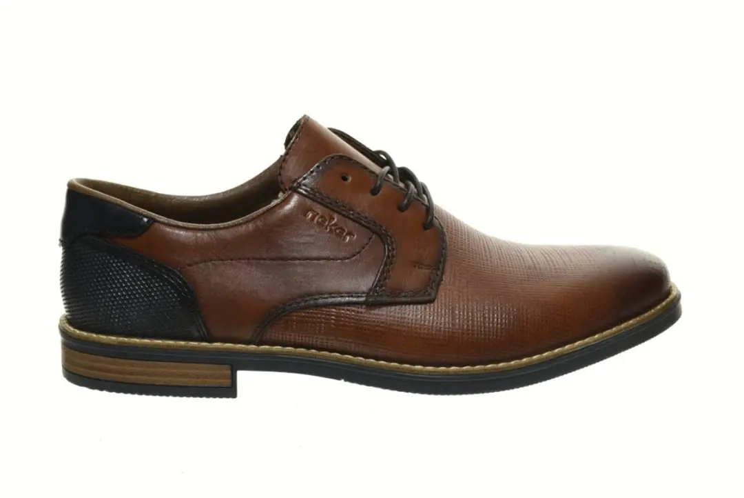 Geklede Herenschoenen Cognac Blauw Rieker maat 43