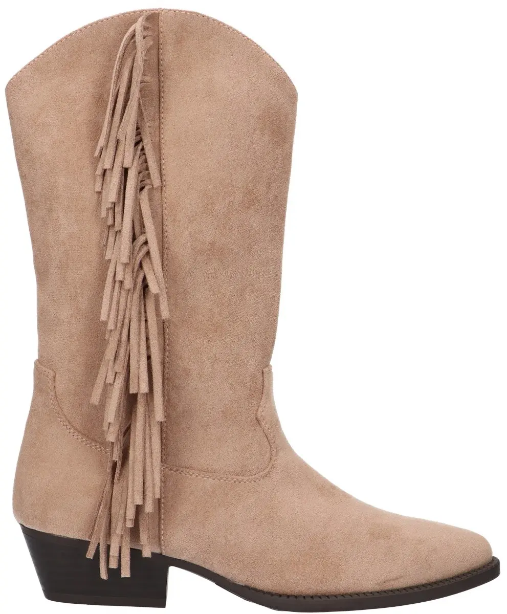 La Strada Western Boot Beige Textiel
