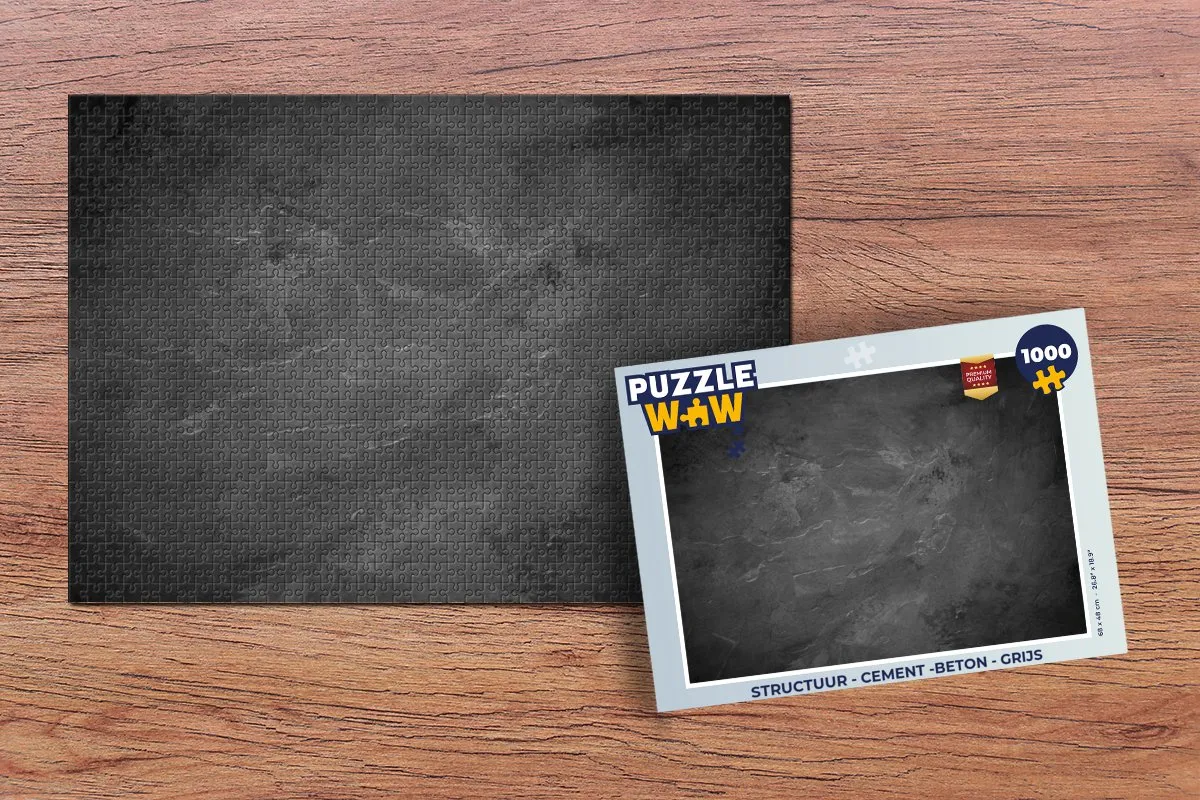 PuzzleWow Cement Betonprint Legpuzzel 1000 Stuks - Multicolor