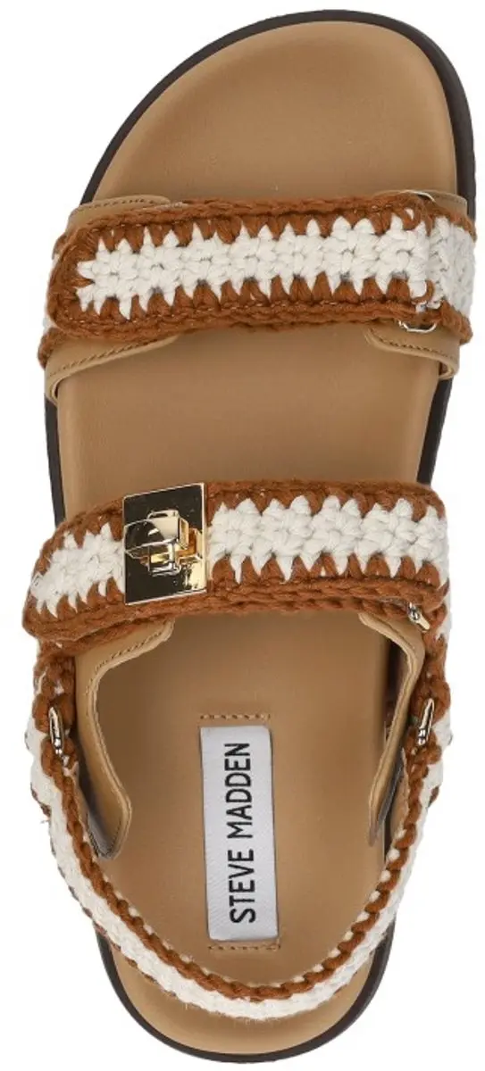Steve Madden Mona Sandalen Plat - beige - Maat 39 - afbeelding 4 van 6