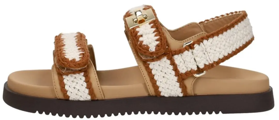 Steve Madden Mona Sandalen Plat - beige - Maat 39 - afbeelding 2 van 6