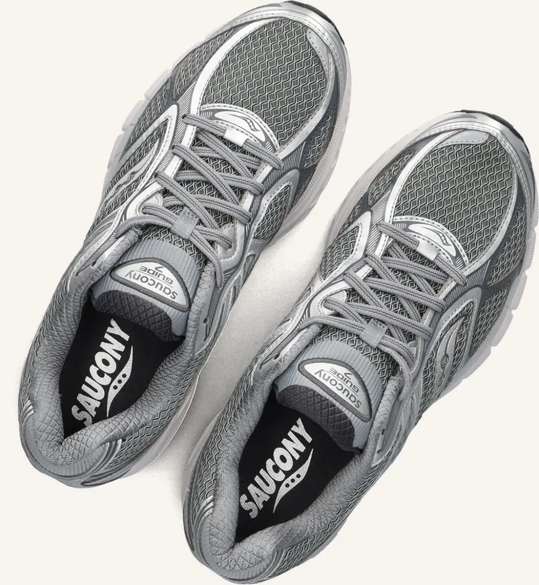 Saucony Progrid Guide 7 Dames Sneakers - Grijs - Maat 38