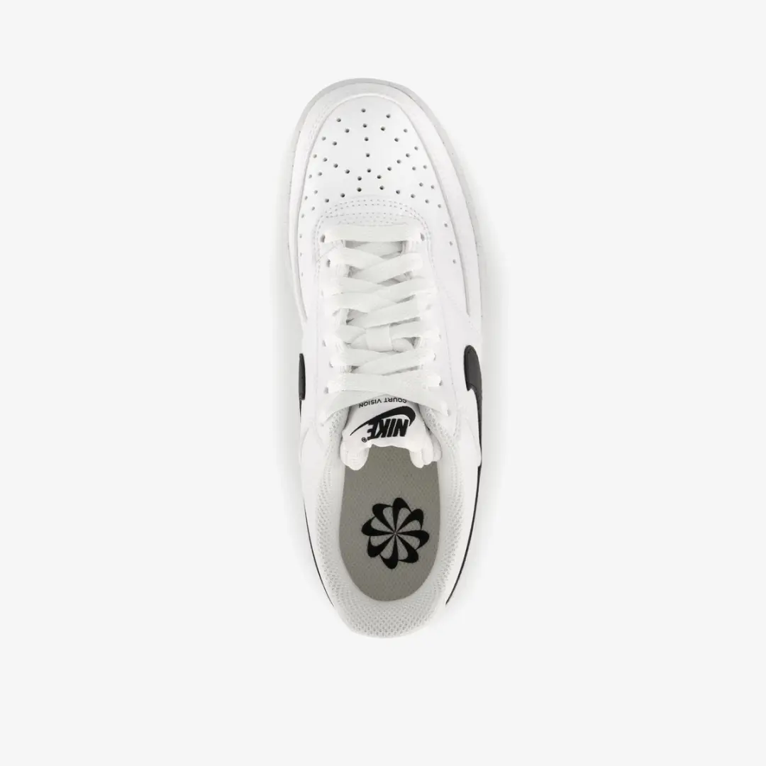 Nike Court Vision Low Next Nature Dames Sneakers - 42 - Wit/Zwart
