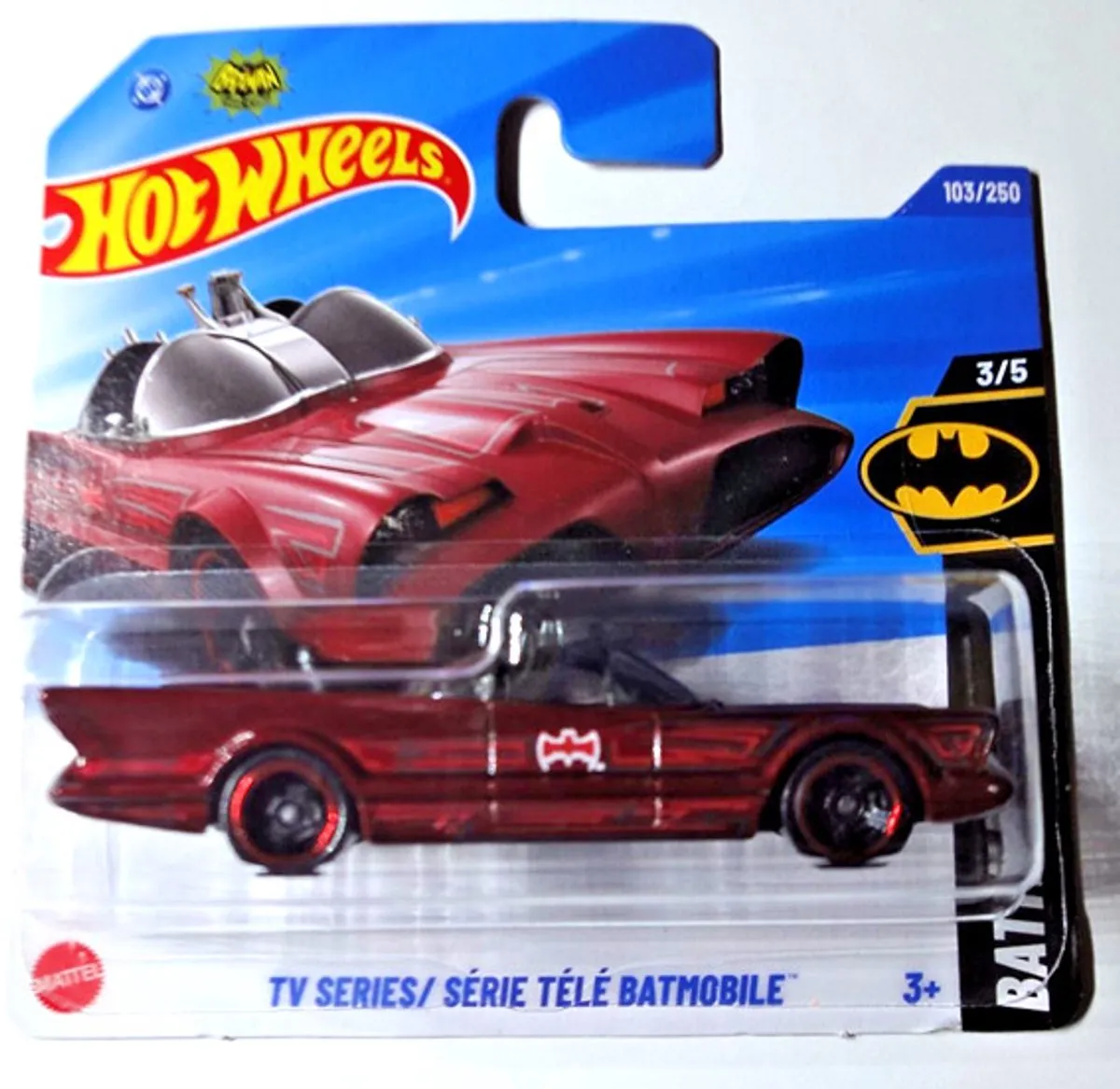 Hot Wheels Batman Batmobile 21A Short Card