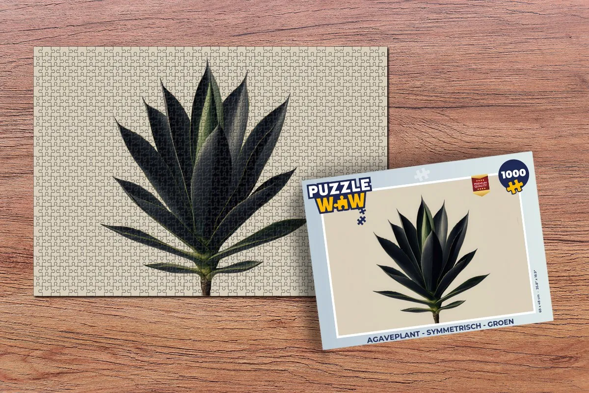 PuzzleWow Agaveplant Legpuzzel 1000 Stuks - Symmetrisch