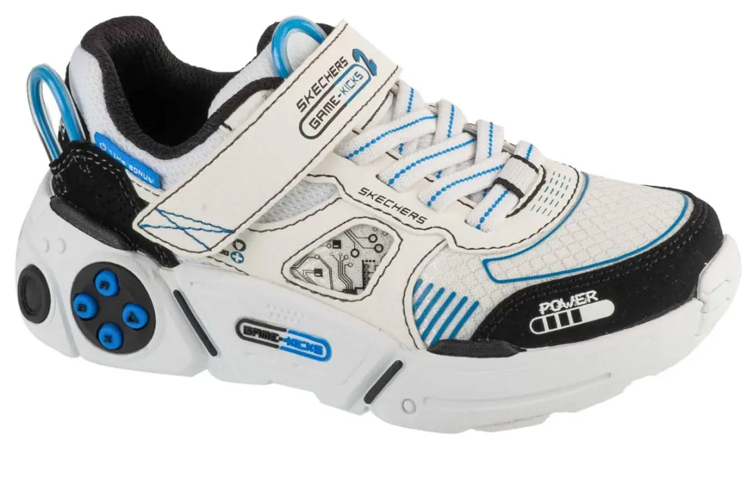 Skechers Gametronix 2.0, voor een jongen, Wit, Sneakers, maat: 29