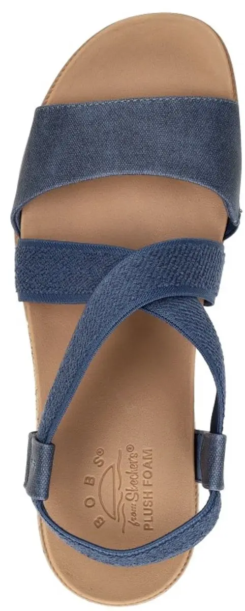 Skechers Bobs Desert Kiss Low Sandalen Plat - blauw - Maat 41 - afbeelding 4 van 6