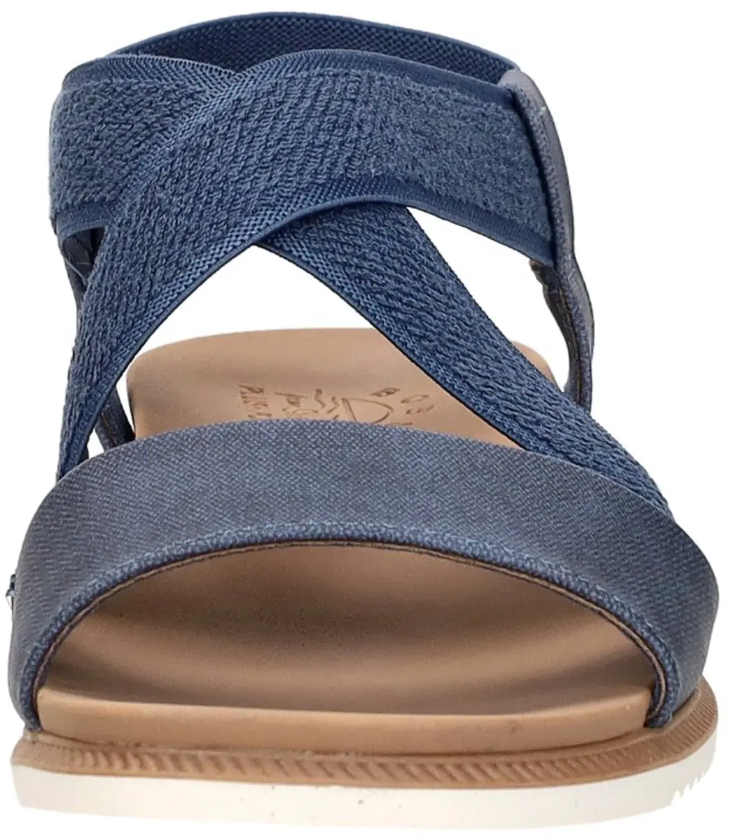 Skechers Bobs Desert Kiss Low Sandalen Plat - blauw - Maat 41 - afbeelding 6 van 6