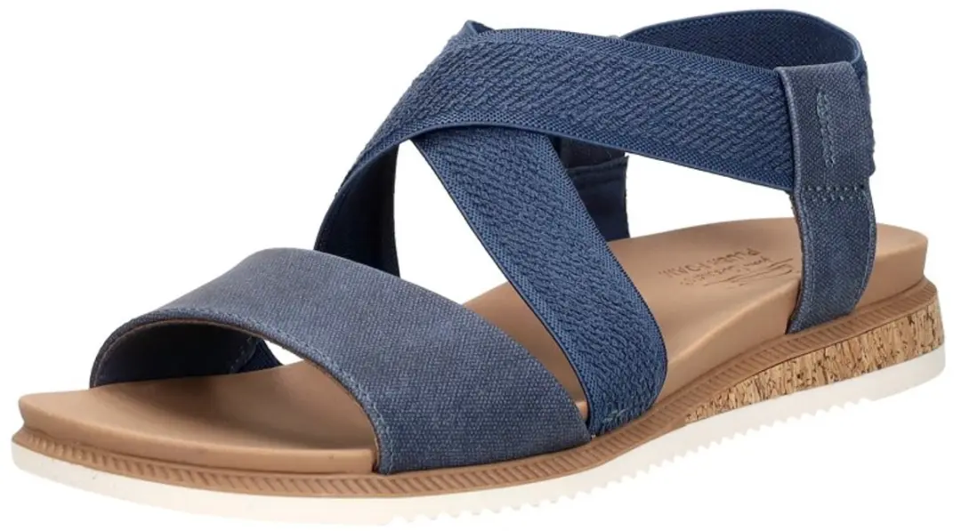 Skechers Bobs Desert Kiss Low Sandalen Plat - blauw - Maat 41 - afbeelding 3 van 6