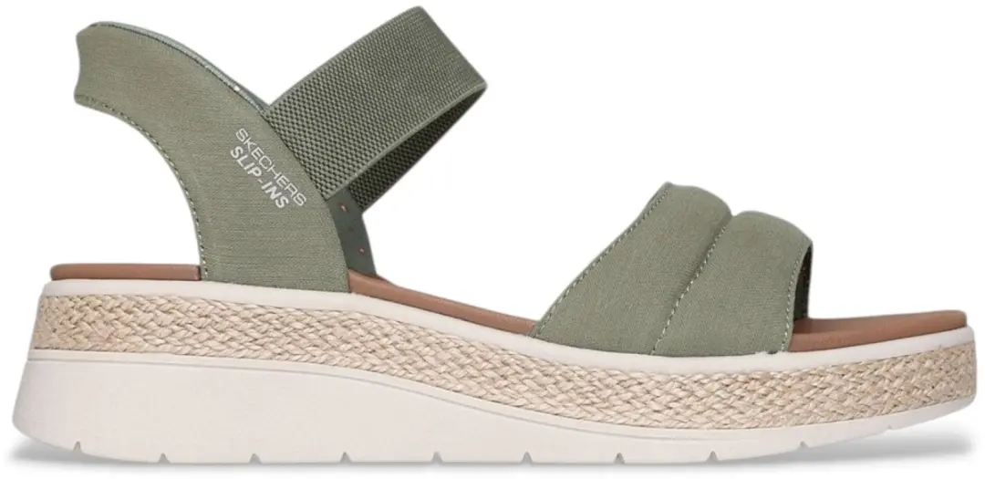 Skechers Slip-ins Bobs Sun Ray sandalen olijfgroen