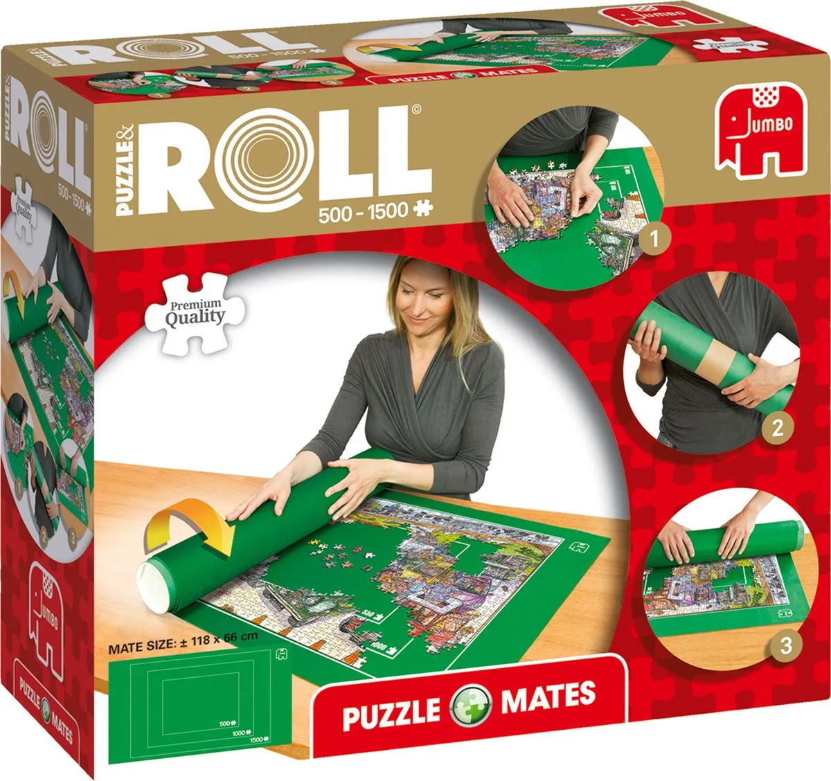 Jumbo Puzzelrol 1500 Stuks - 118x66cm Groen