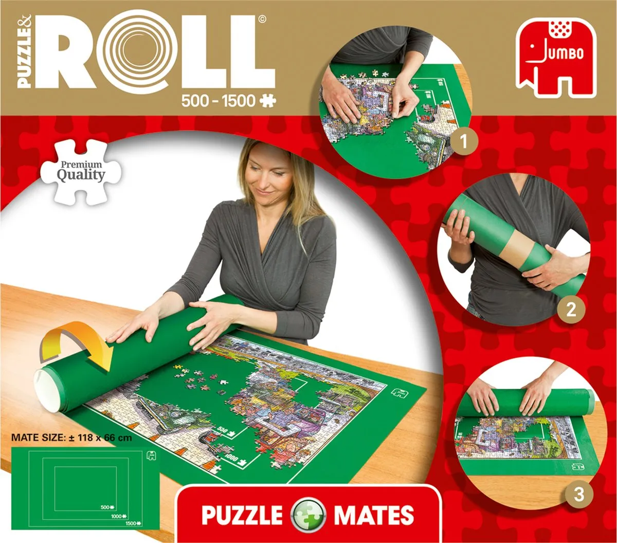 Jumbo Puzzelrol 1500 Stuks - 118x66cm Groen