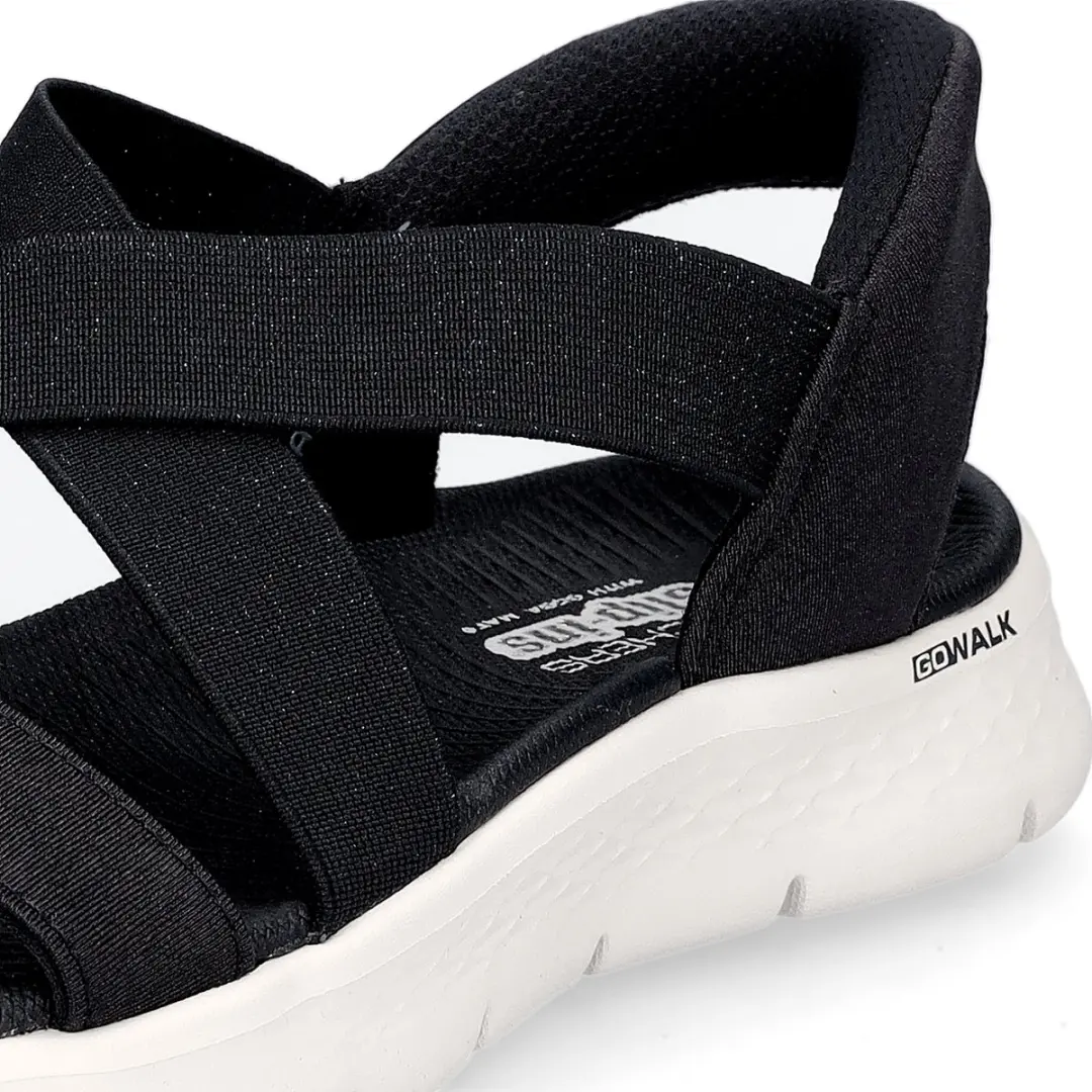 Skechers Go Walk Flex Glimmer Sandalen - Donkerblauw/Wit