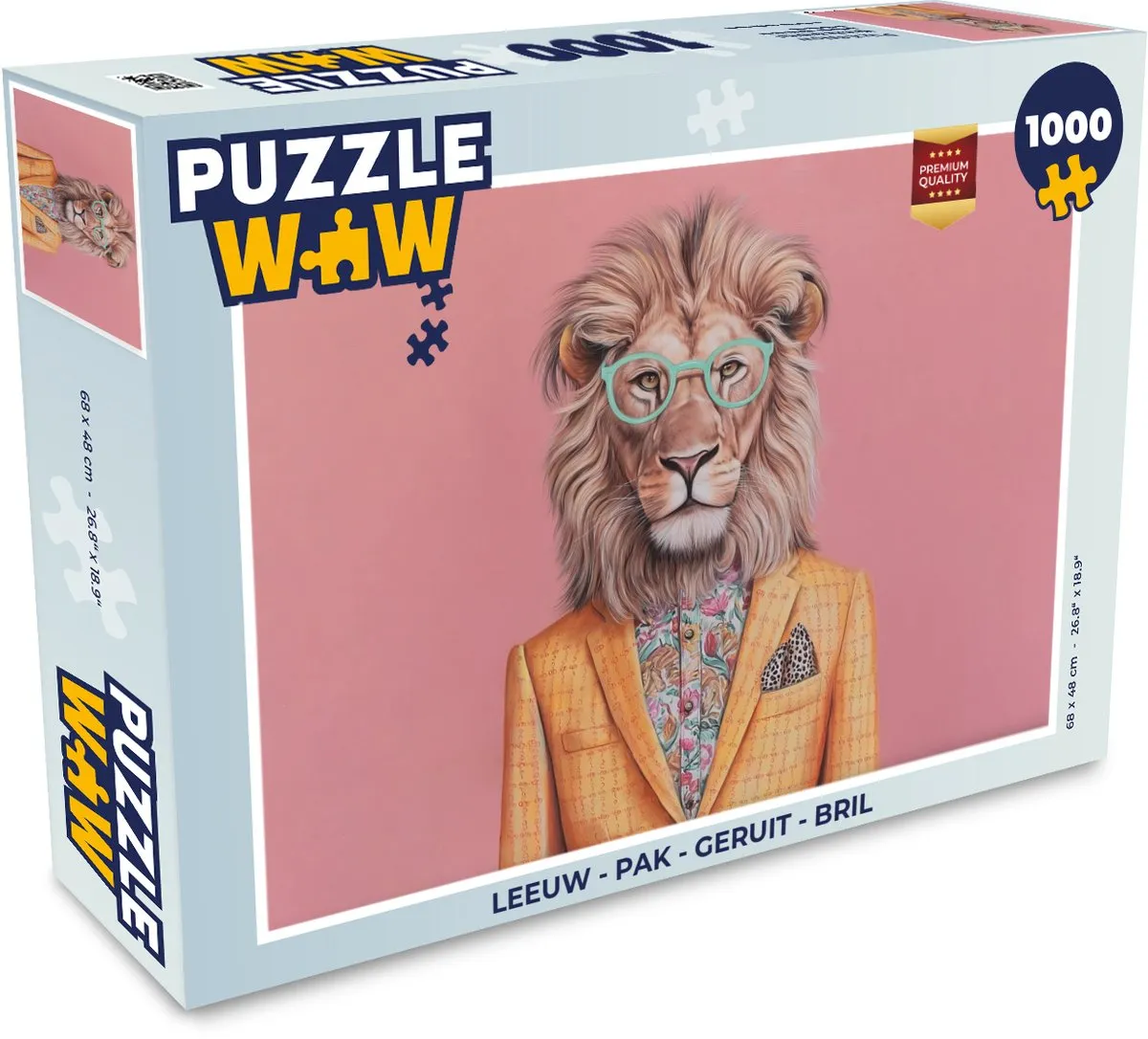 PuzzleWow Leeuw Legpuzzel 1000 Stuks - MPN 8721374593913