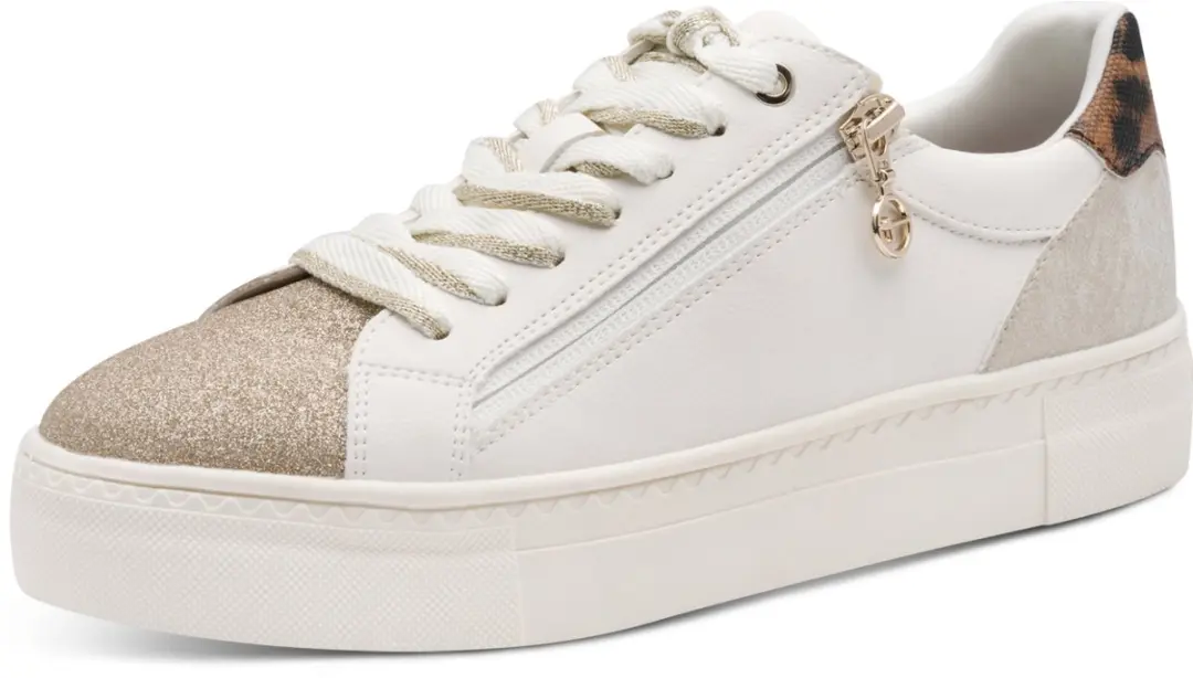 Tamaris lage toptrainers 1-23313-41 197 damesschoenen vegan white comb