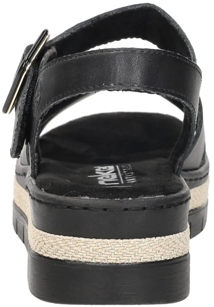Rieker Sandalen Plat Sandalen Plat - zwart - Maat 37 - afbeelding 6 van 6