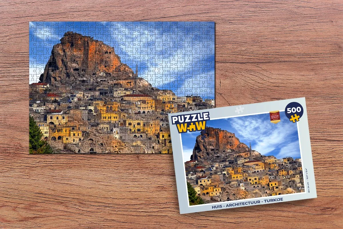 PuzzleWow Architectuur Turkije Legpuzzel 500 Stuks - Multicolor