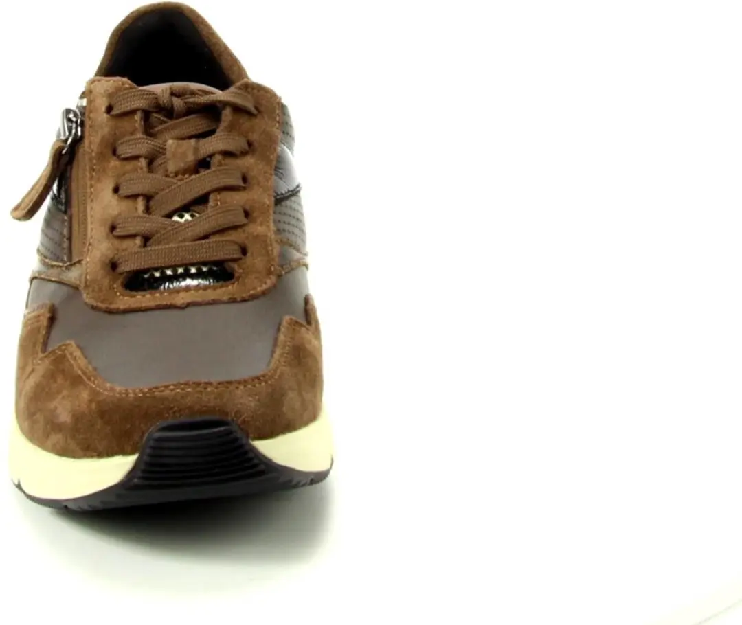 Gabor Sneaker 42 - Bruin Combi