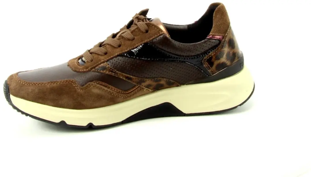 Gabor Sneaker 42 - Bruin Combi