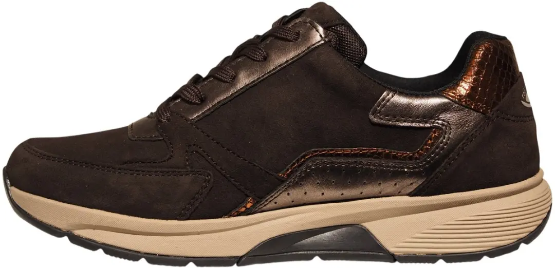 Gabor Rolling Soft Dames Sneakers 0106.01.008 - Donkerbruin - Maat 40