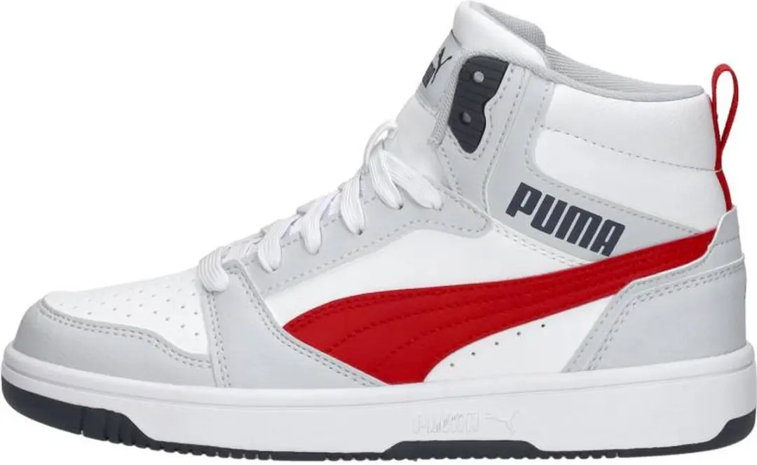 Puma Rebound v6 Mid Sneakers wit Imitatieleer - afbeelding 2 van 6