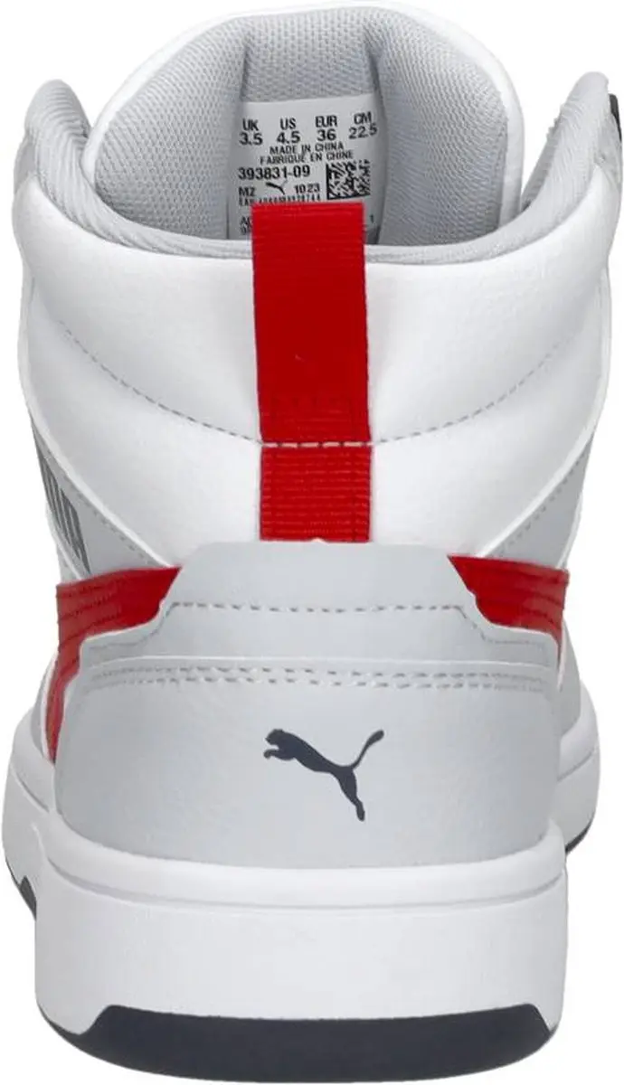 Puma Rebound v6 Mid Sneakers wit Imitatieleer - afbeelding 6 van 6