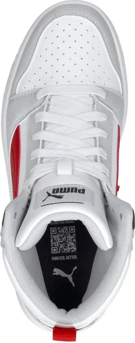 Puma Rebound v6 Mid Sneakers wit Imitatieleer - afbeelding 5 van 6
