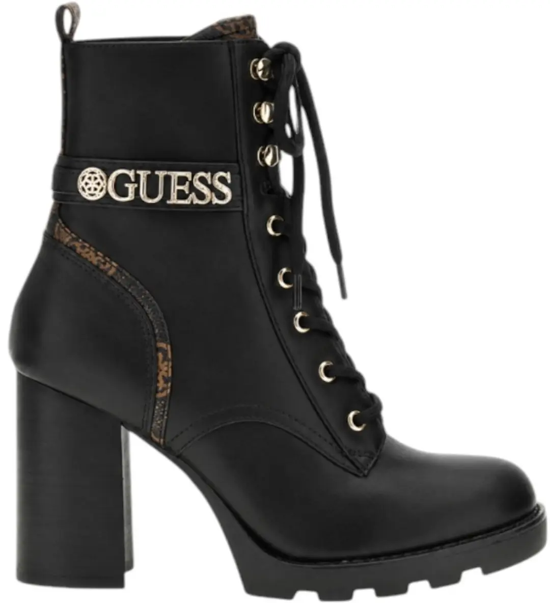 Guess Dames Laars Zwart FLFNEEELE10/BLKBR Neela