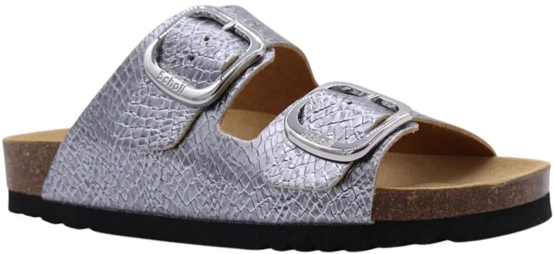 Slipper Scholl Women Noelle Synthetic Reptile Silver-Schoenmaat 36