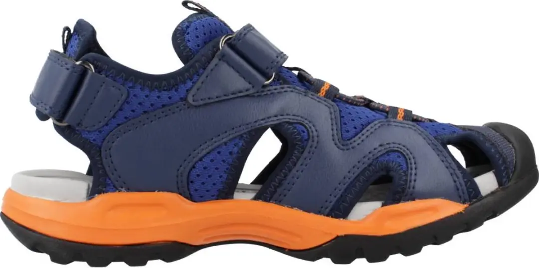 Geox Borealis Jongens Sandalen - 39 - Koningsblauw/Oranje