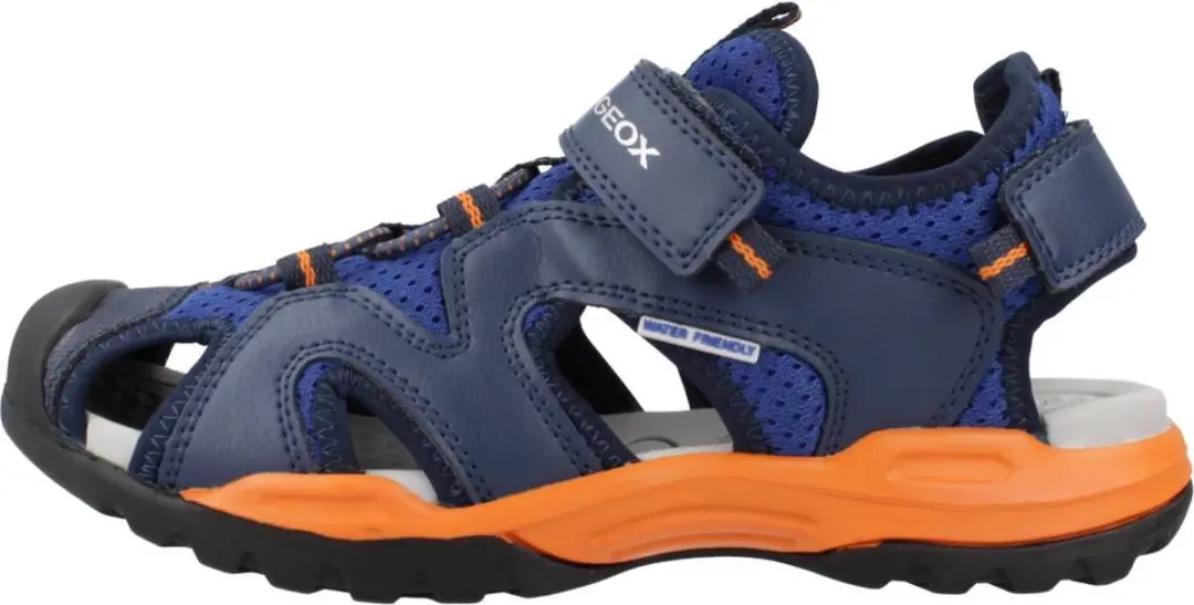 Geox Borealis Jongens Sandalen - 39 - Koningsblauw/Oranje