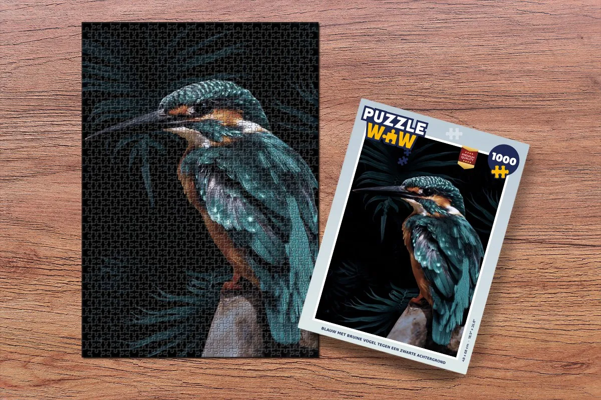 PuzzleWow IJsvogel Legpuzzel 1000 Stuks - Multicolor