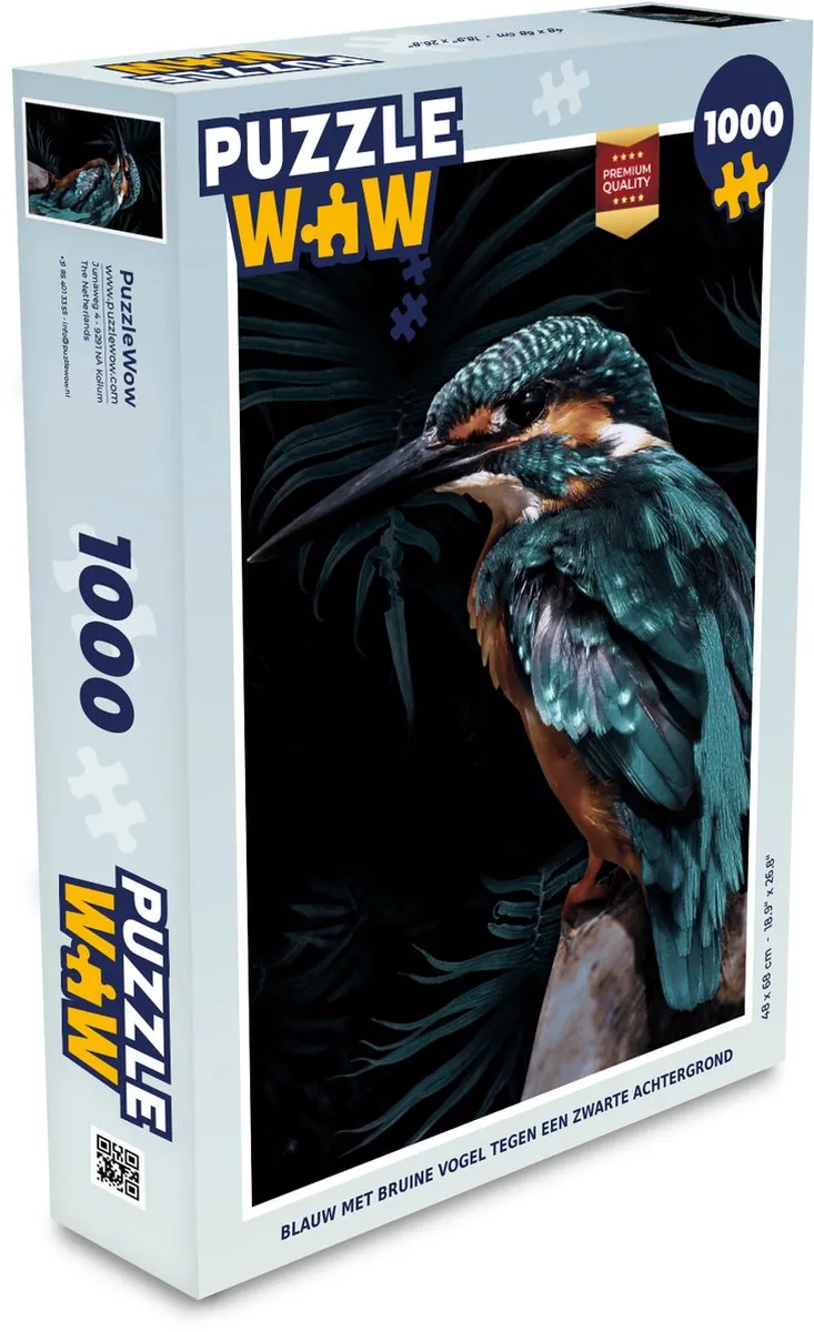 PuzzleWow IJsvogel Legpuzzel 1000 Stuks - Multicolor